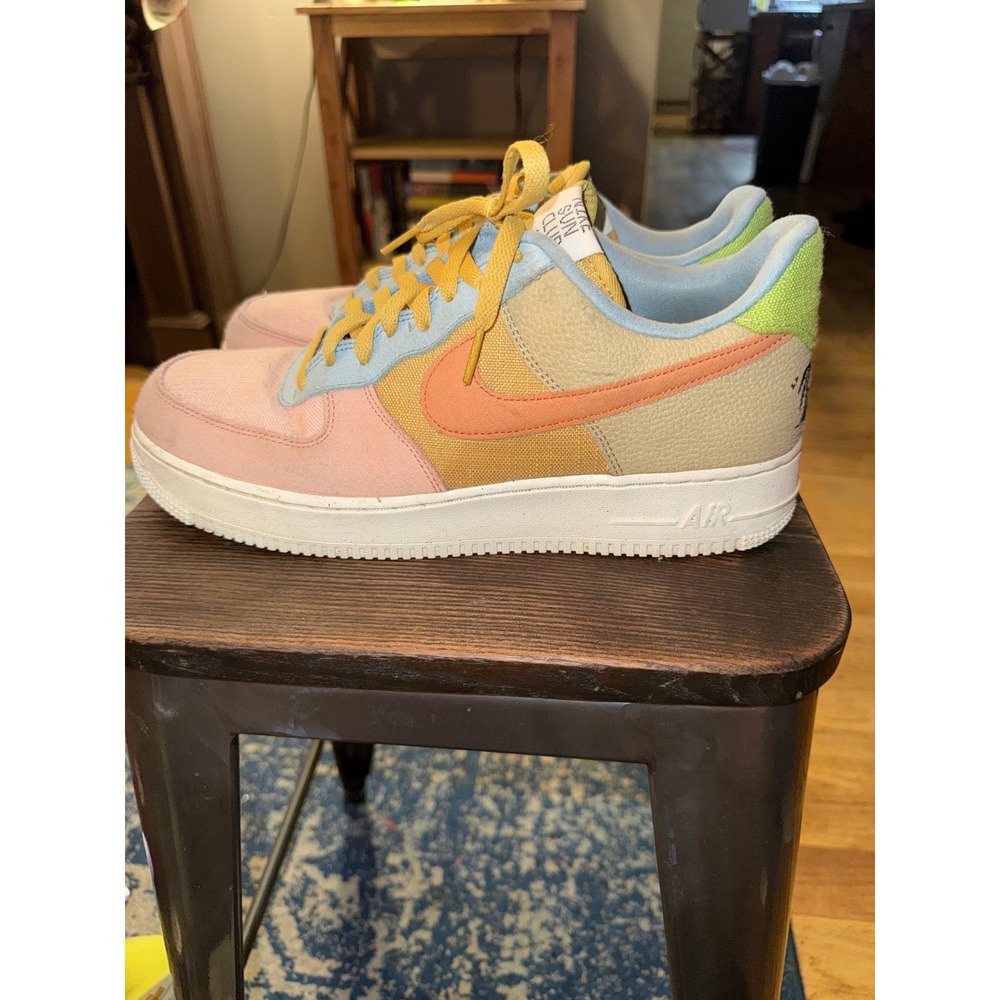 Nike Air Force 1 Low '07 LV8 Sun Club Multi Men Size10.5 Premium Beach Sneaker